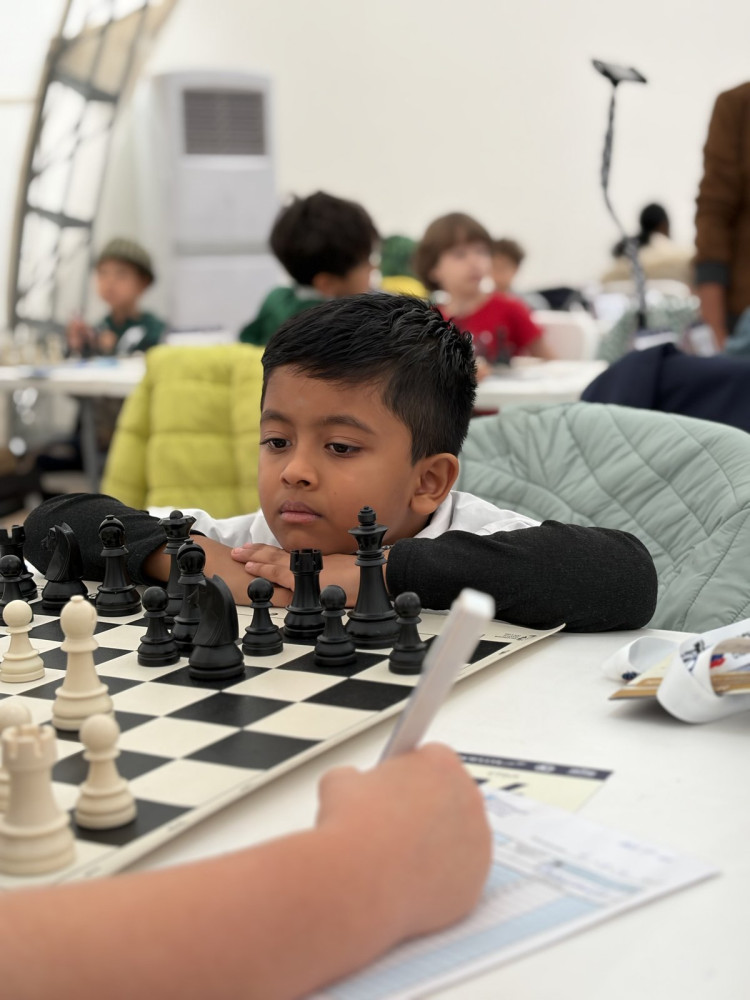 Nimalan Dharanipathy at the 20th Asian Schools Chess Championships