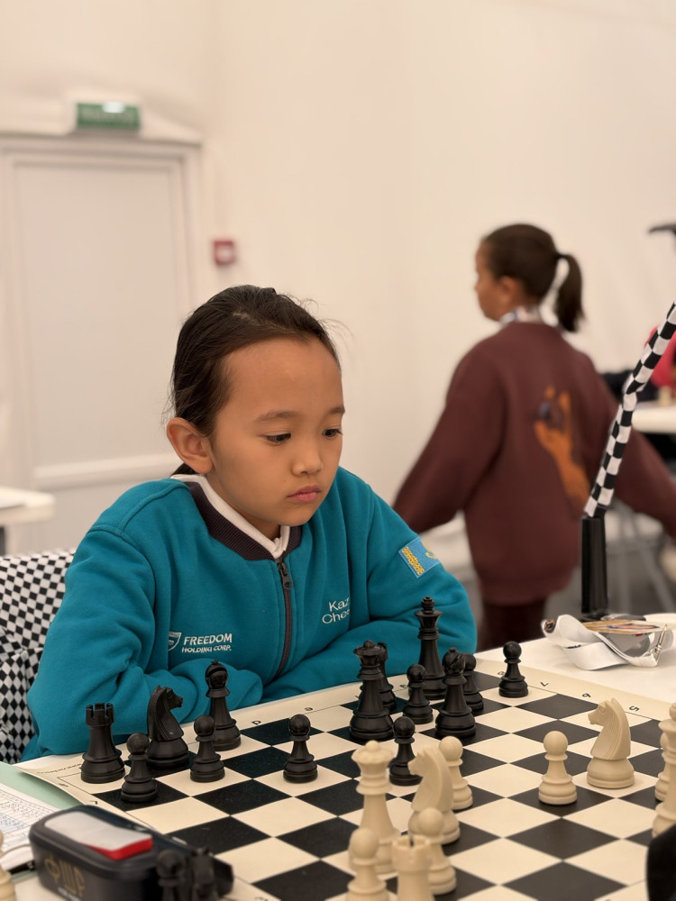 Amaliya Yedresheva at the 20th Asian Schools Chess Championships
