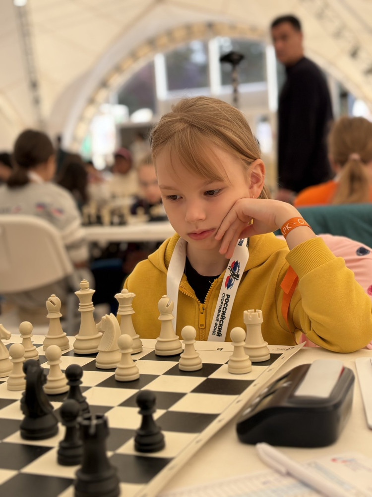 Kseniya Denisova at the 20th Asian Schools Chess Championships