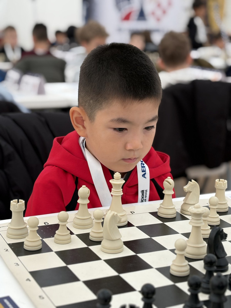 Alinur Bauyrzhan at the 20th Asian Schools Chess Championships