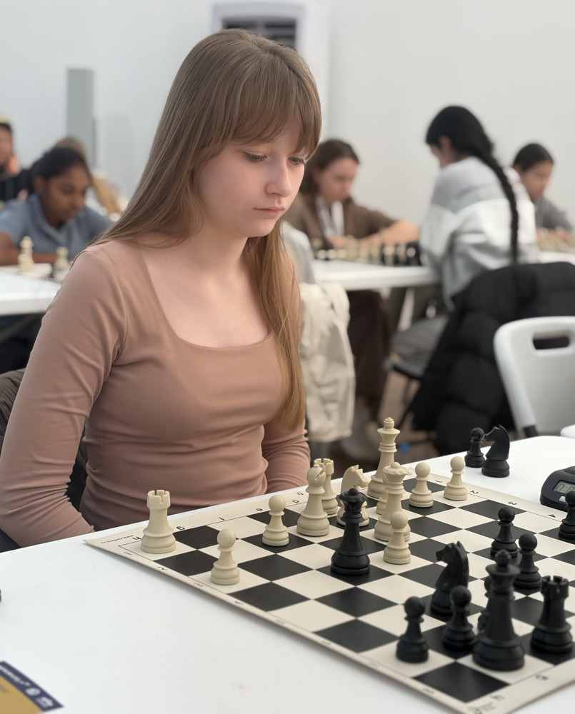 Sofiya Gaer at the 20th Asian Schools Chess Championships