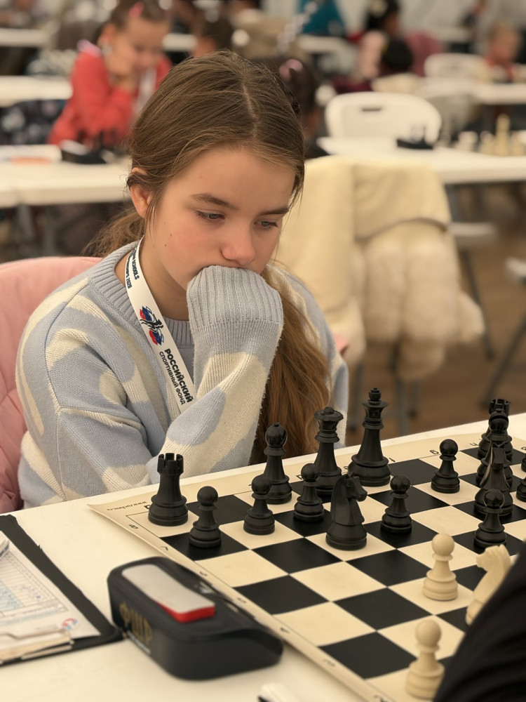 Liliya Emelyanova at the 20th Asian Schools Chess Championships