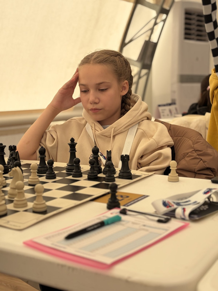 Darina Shakirova at the 20th Asian Schools Chess Championships